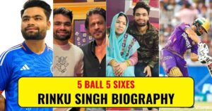Read more about the article Rinku Singh Biography – जानिए 5 गेंद पर 5 छक्के मारने वाले रिंकू की Family, Net Worth और Career के बारे में।