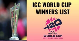 Read more about the article T20 World Cup Winners List (2007 – 2024) टी20 विश्व कप विजेताओं की पूरी सूची।